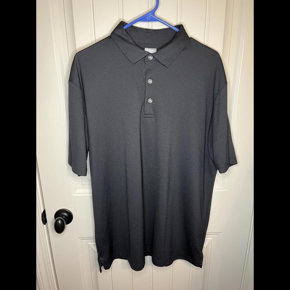 Callaway Golf Opti-Dry Stylish Men's Golf Shirt Charcoal Gray Large